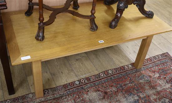 A modern oak coffee table W.120cm